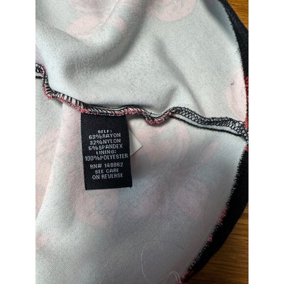 Torrid Rose Print Ponte Scoop Neck Skater Dress Size 22 - Picture 6 of 8